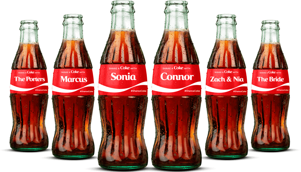 Coca-Cola și Sticlele cu Nume